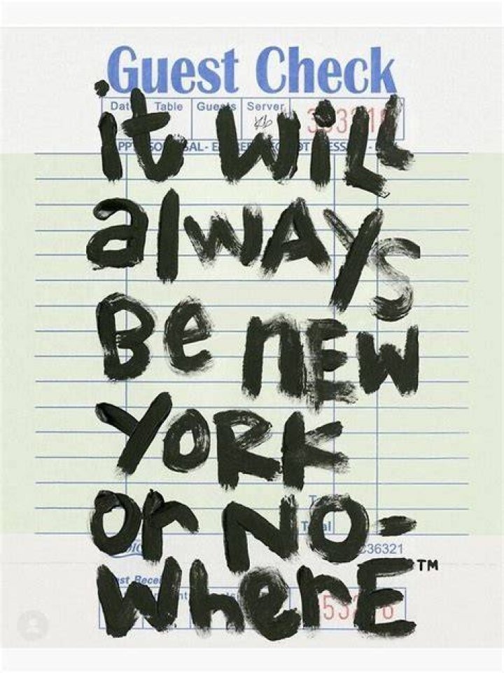 NEW YORK OR NOWHERE Poster green Painting by Stewart Joanne Fine Art